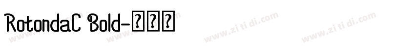 RotondaC Bold字体转换